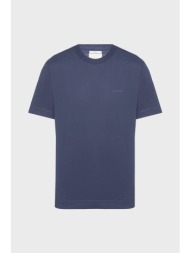 calvin klein ανδρικό t-shirt με λογότυπο straight fit - lv04lf203g μπλε σκούρο