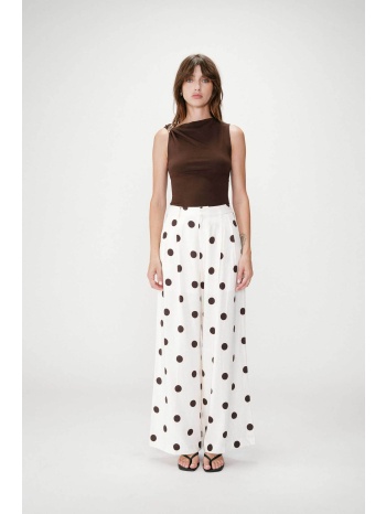 grace & mila γυναικείο παντελόνι πουά wide leg `wynell`  σε προσφορά