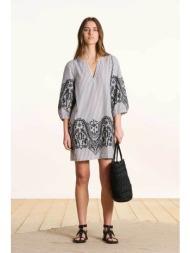 la fée maraboutée γυναικείο mini φόρεμα με all-over print - fl-ro-daia-p μαύρο