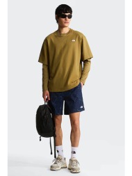 the north face ανδρικό σορτς regular fit `class v pathfinder 7` printed pull-on` - nf0a8ghwka01 μπλε