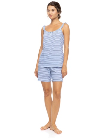 pink label γυναικείο babydoll `mariniere` - s1599 μπλε σε προσφορά