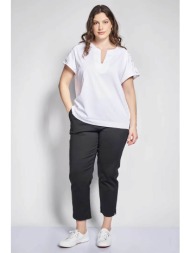 parabita γυναικείο παντελόνι chino straight fit - 012610209706 μαύρο