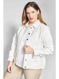 parabita γυναικείο denim jacket με κέντημα - 012610709857 εκρού