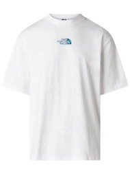 the north face ανδρικό t-shirt oversized fit `liquid logo` - nf0a8g9ufn41 λευκό