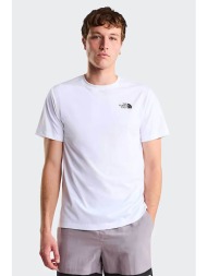the north face ανδρικό t-shirt regular fit `monte graphic` - nf0a8ga7fn41 λευκό
