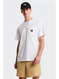the north face ανδρικό t-shirt relaxed fit `mountain logo graphic` - nf0a8guufn41 λευκό