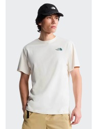 the north face ανδρικό t-shirt relaxed fit `retro earth graphic` - nf0a8g9pqli1 υπόλευκο