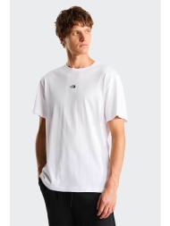 the north face ανδρικό t-shirt relaxed fit `essential centre logo` - nf0a8gqefn41 λευκό