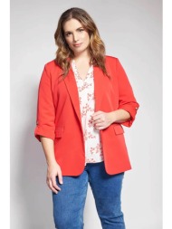 parabita γυναικείο σακάκι tailored χωρίς κούμπωμα - 012610700043 κόκκινο