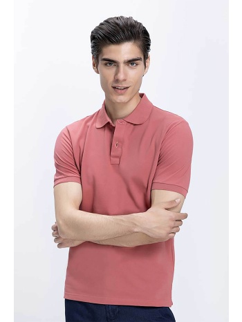 vardas ανδρική μπλούζα πόλο μονόχρωμη regular fit  σε προσφορά