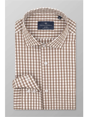 oxford company ανδρικό sport πουκάμισο καρό slim fit