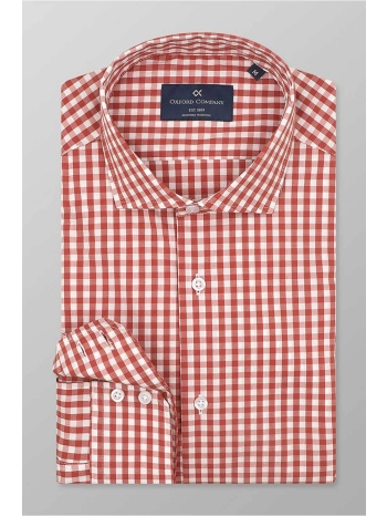 oxford company ανδρικό sport πουκάμισο καρό slim fit