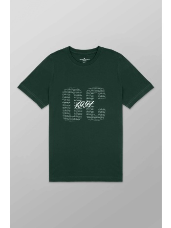 oxford company ανδρικό t-shirt μονόχρωμο με λογότυπο και σε προσφορά