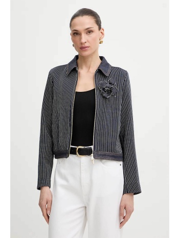 iblues γυναικείο jacket ριγέ με μπουτονιέρα `oscuro`  σε προσφορά