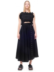 marques` almeida γυναικεία maxi φούστα wrap - ss26sk0237lnbk μαύρο