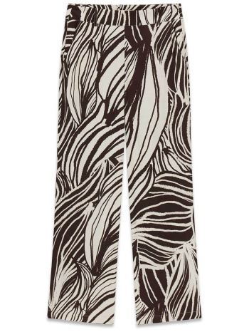 guess γυναικείο παντελόνι με ελαστική μέση και print wide σε προσφορά