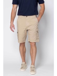 the bostonians ανδρική βερμούδα cargo regular fit - en202610 μπεζ