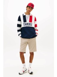 tommy jeans ανδρική βερμούδα chino `otis` - dm0dm23068 μπεζ