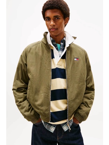 tommy jeans ανδρικό μπουφάν με λογότυπο relaxed fit  σε προσφορά