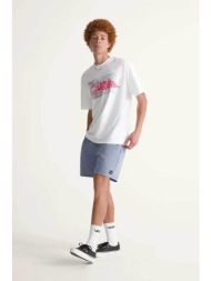 vans ανδρική βερμούδα με ελαστική μέση relaxed fit `range` - vn000vvbfoi1 γκρι γαλάζιο