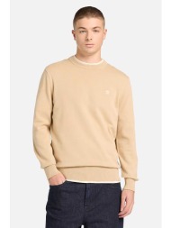 timberland ανδρικό πουλόβερ με κεντημένο tree logo regular fit `williams river` - tb0a2bmmy941 μπεζ