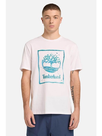 timberland ανδρικό t-shirt με λογότυπο regular fit `water σε προσφορά
