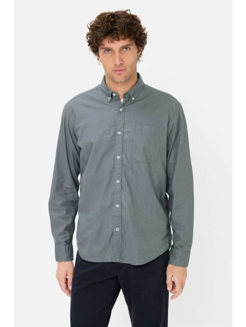 camel active ανδρικό πουκάμισο button down με τσέπη και σε προσφορά