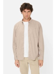 camel active ανδρικό πουκάμισο button down με τσέπη και κεντημένο monogram regular fit - c261-409116