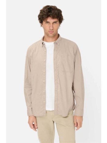 camel active ανδρικό πουκάμισο button down με τσέπη και σε προσφορά