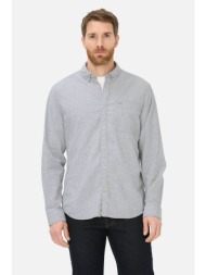 camel active ανδρικό πουκάμισο button down με ριγέ σχέδιο και τσέπη με κεντημένο monogram regular fi