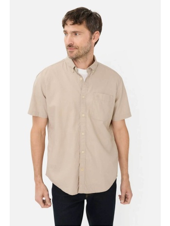 camel active ανδρικό κοντομάνικο πουκάμισο button down με σε προσφορά