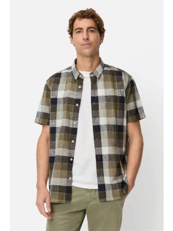 camel active ανδρικό κοντομάνικο πουκάμισο button down με σε προσφορά