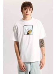 vans ανδρικό t-shirt loose fit `commitment 4 dummies` - vn000vy5wht1 λευκό