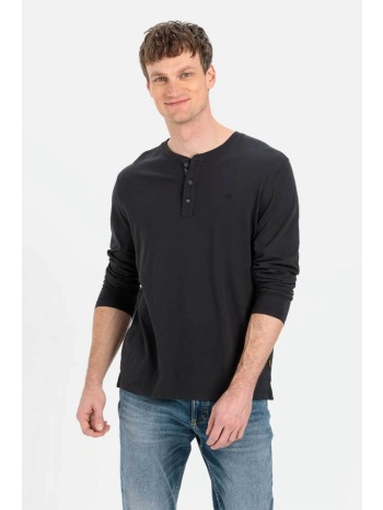 camel active ανδρική μακρυμάνικη μπλούζα henley με σε προσφορά