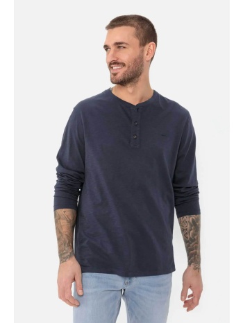 camel active ανδρική μακρυμάνικη μπλούζα henley με σε προσφορά