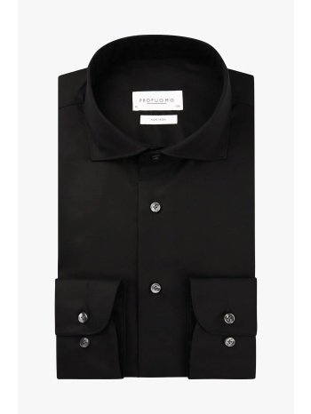 profuomo ανδρικό πουκάμισο μονόχρωμο slim fit - pp2h00010d σε προσφορά