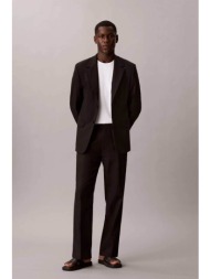 calvin klein ανδρικό παντελόνι με ελαστική μέση straight fit - lv04lf619g μαύρο