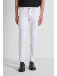 antony morato ανδρικό τζιν παντελόνι πεντάτσεπο tapered fit `ozzy` - dt24180150w2055 υπόλευκο