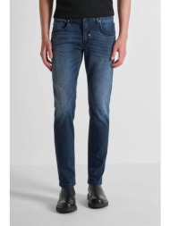 antony morato ανδρικό τζιν παντελόνι πεντάτσεπο comfort tapered fit `kurt` - dt28275637w2222 denim b