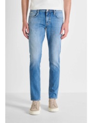 antony morato ανδρικό τζιν παντελόνι πεντάτσεπο comfort tapered fit `kurt` - dt28275639w2211 denim b