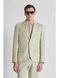 antony morato ανδρικό σακάκι με λινάρι regular fit `luis` - js00090fa900135 μπεζ