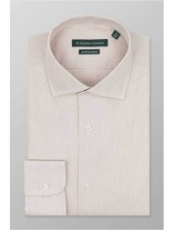 oxford company ανδρικό classic πουκάμισο regular fit club - m324nrz20.01 εκρού