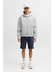 jack & jones ανδρική βερμούδα με ελαστική μέση και λογότυπο regular fit - 12288638-** μπλε σκούρο