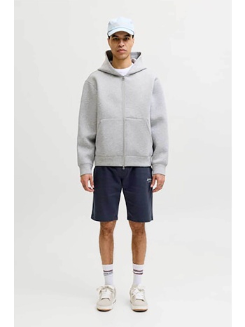 jack & jones ανδρική βερμούδα με ελαστική μέση και λογότυπο σε προσφορά