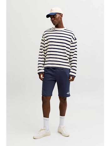 jack & jones ανδρική βερμούδα με ελαστική μέση και λογότυπο σε προσφορά