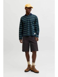 jack & jones ανδρική βερμούδα cargo relaxed fit - 12292263 μαύρο