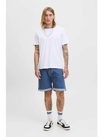 jack & jones ανδρική denim βερμούδα πεντάτσεπη regular fit σε προσφορά