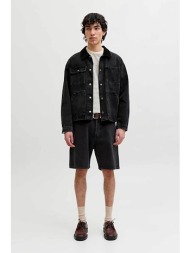 jack & jones ανδρική denim βερμούδα πεντάτσεπη relaxed fit - 12289967 μαύρο