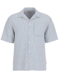 guess ανδρικό πουκάμισο με ριγέ σχέδιο και τσέπη regular fit - m6ghb6wo551 μπλε ανοιχτό
