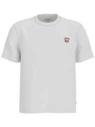 guess ανδρικό t-shirt με κεντημένο λογότυπο regular fit - m6gib7k8hm0 λευκό